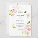 Recherche de bouquet rose mariage invitations Romantique