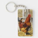 Recherche de coq rouge porteclés Ferme