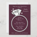 Search for engagement ring bridal shower invitations Diamond