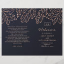 Search for folded wedding programs Botanical