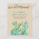 Search for desert moving announcement cards We've moved