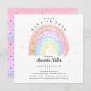 Search for pink rainbow invitations Gold