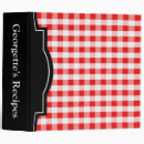 Search for 3 inch recipe binders Red