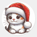 Search for winter kitten stickers Festive