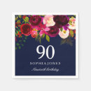 Search for 95th birthday napkins 90th