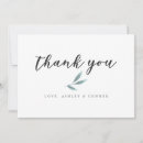 Search for green leaf thank you cards Greenery