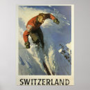 Recherche de ski suisse posters Rétro