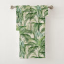 Search for palm leaf bath towels Exotic