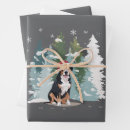 Search for bernese mountain dog christmas wrapping paper Santa
