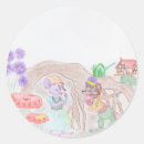 Search for cartoon house stickers Flowers