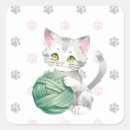 Search for cat with yarn stickers Cute