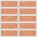 Search for oranger wedding stickers Burnt orange