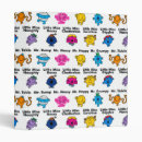 Search for men binders Little miss mr men