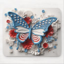 Recherche de papillon rouge tapis souris Blanc