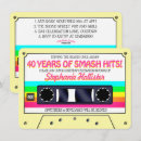 Recherche de des années 80 invitations Cassette audio