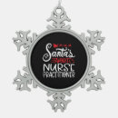 Search for nurse practitioner ornaments Santa