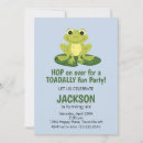 Search for toad birthday invitations Frog birthday party