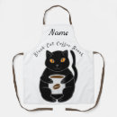 Search for coffee cat aprons Caffeine