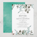 Search for winter christening invitations Greenery