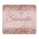 Search for glitter cutting boards Blush pink