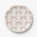 Search for pink bow plates Plaid