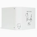 Search for minimalist recipe binders Black and white