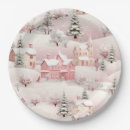 Search for christmas village paper plates Winter