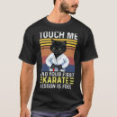 Search for karate cat tshirts Black