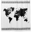 Search for world map shower curtains White