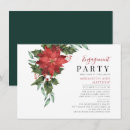 Search for holiday engagement party invitations Poinsettia