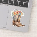 Search for cowboy boot stickers Retro