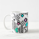 Search for abstract geometric pattern mugs Black and white