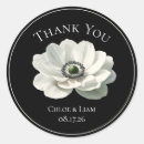 Search for black and white floral wedding stickers Classic