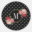 Search for black polka dot stickers Roses