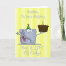 Search for funny brother birthday cards Elephant