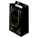 Search for art deco gift bags Black and gold