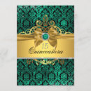 Search for teal and gold quinceanera invitations Quinceañera