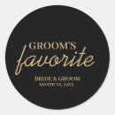 Search for black and gold wedding stickers Groom