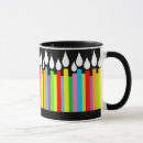 Search for birthday candle mugs Colourful