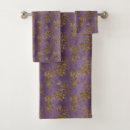 Search for purple and gold bath towels Floral
