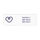 Search for tying the knot return address labels Heart