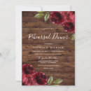 Search for red rehearsal dinner invitations Rustic