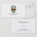 Search for sugar skull business cards Colourful