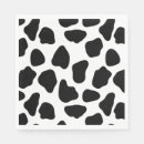 Search for black and white cow napkins Farm