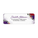 Search for floral purple return address labels Fall