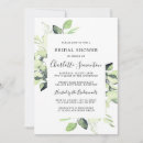 Search for succulent bridal shower invitations Green and white