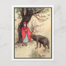 Recherche de rouge loup cartes postales Enfants