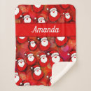 Search for santa claus blankets Red