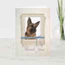 Search for german shepherd thank you cards Animal