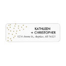 Search for gold dots return address labels Simple